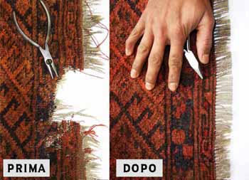 restauro buchi tappeti persiani milano