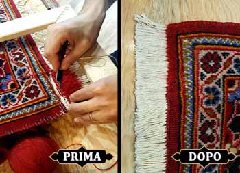 riparazione angoloi tappeti persiani