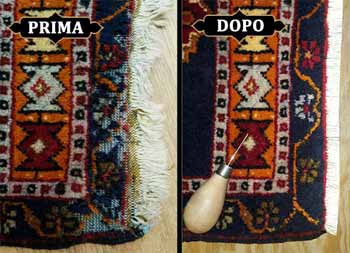 riparazione tappeti tarmati milano