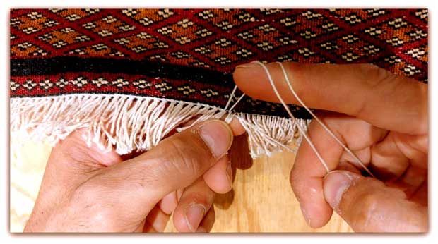 riparazione frange tappeti milano